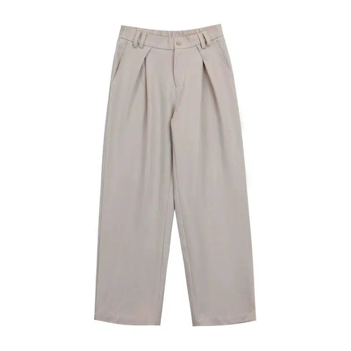 Loose Fit Pleated Suit Pants