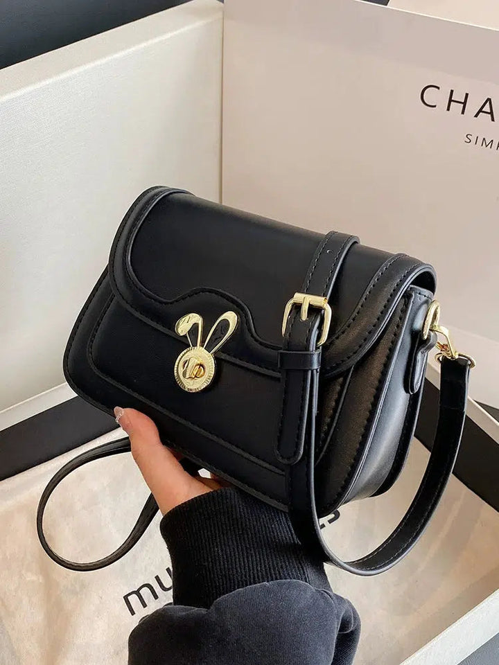 Metal Bunny Buckle Small Square Bag