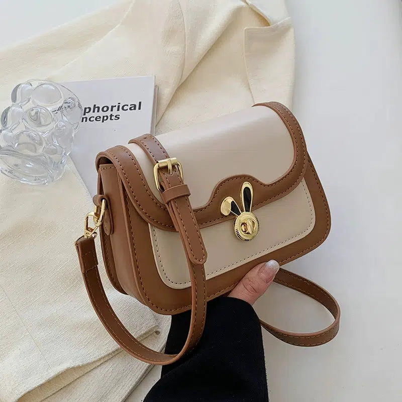 Metal Bunny Buckle Small Square Bag
