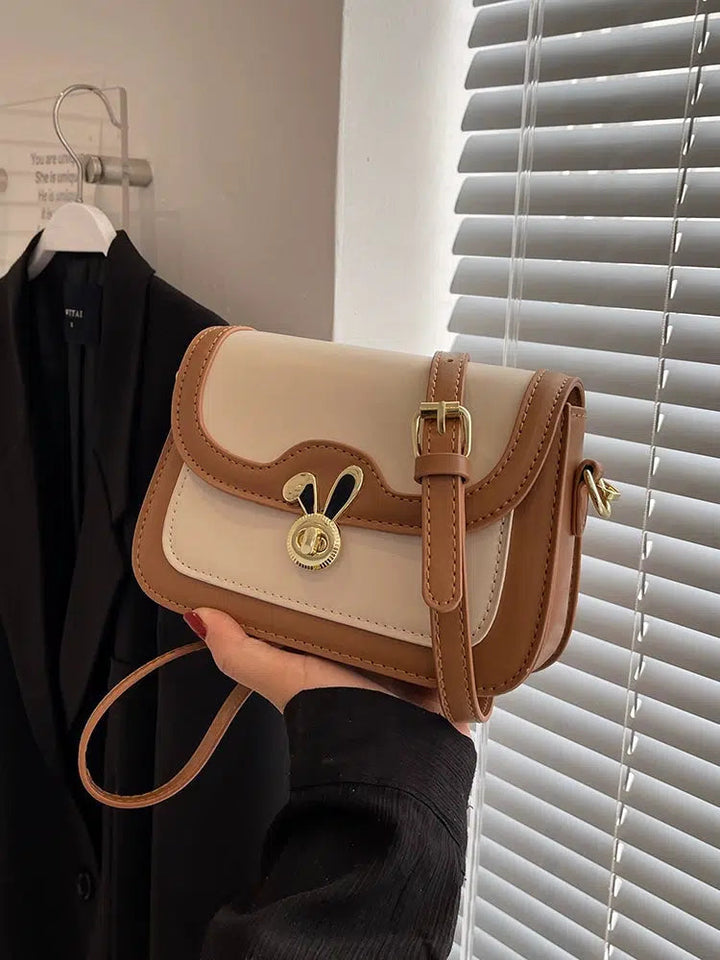 Metal Rabbit Buckle Small Square Bag