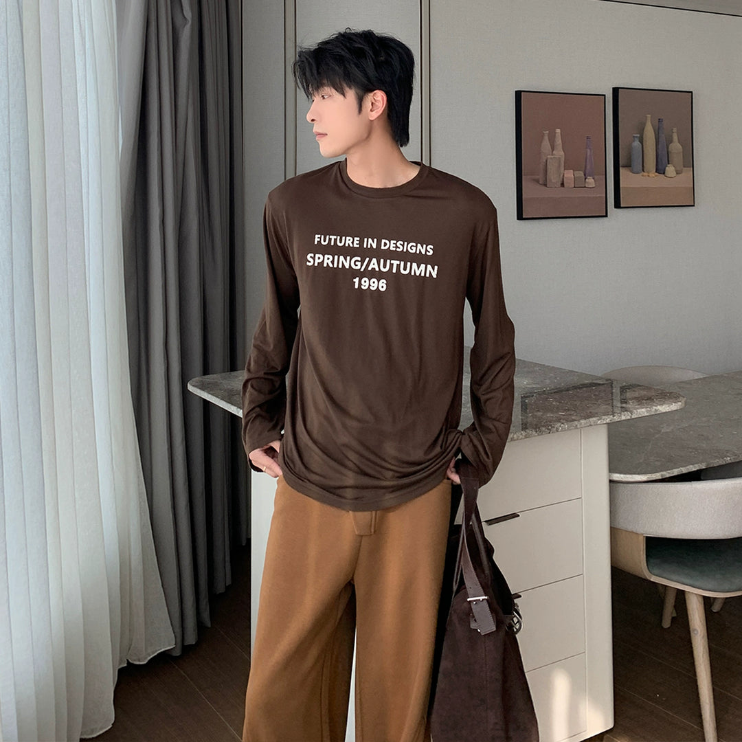 Long Sleeve Printed Casual Pullover