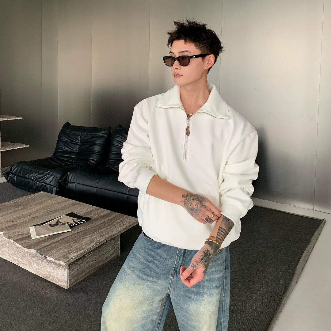 Half-Zip Loose Fit Commuter Sweatshirt