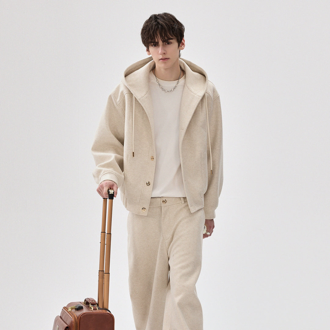 Hooded Wool Jacket and Pants