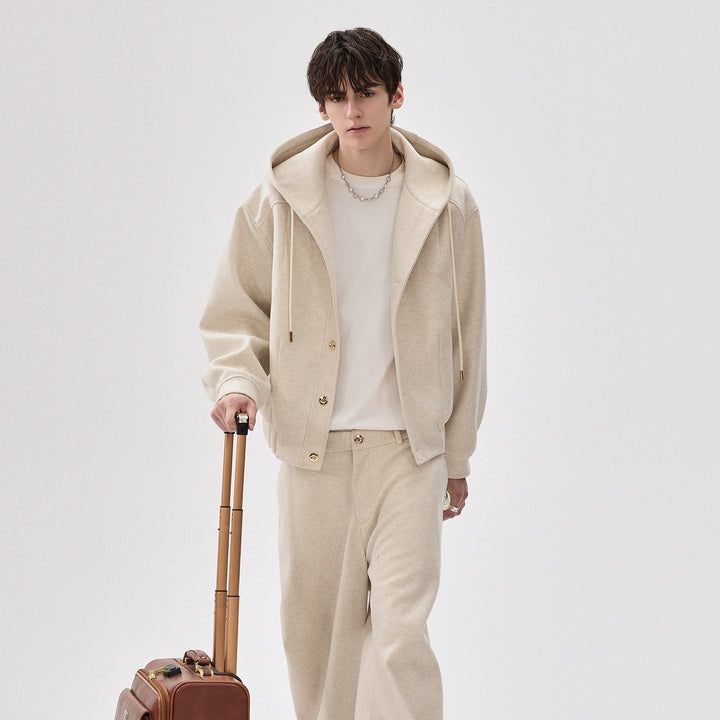 Hooded Wool Jacket and Pants