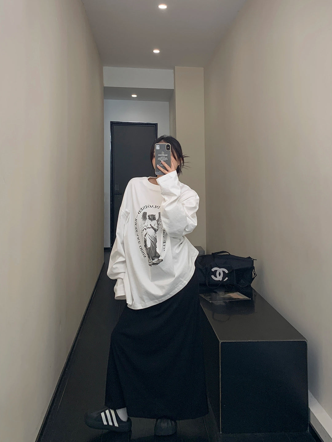 Loose Graphic Cotton Sweatshirt