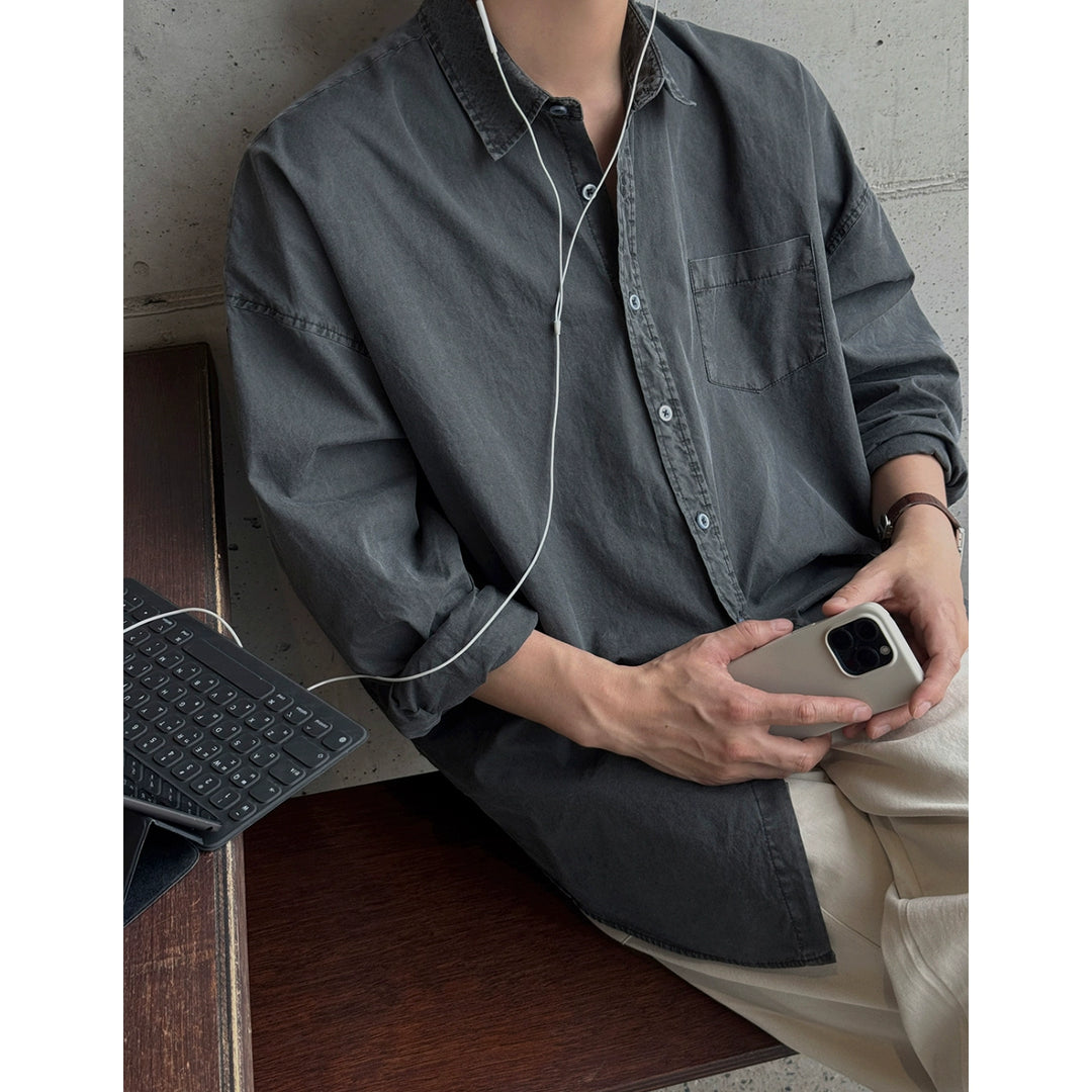 Loose Long-Sleeve Casual Shirt