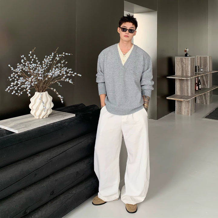 Sheep Wool Style Knit Sweater