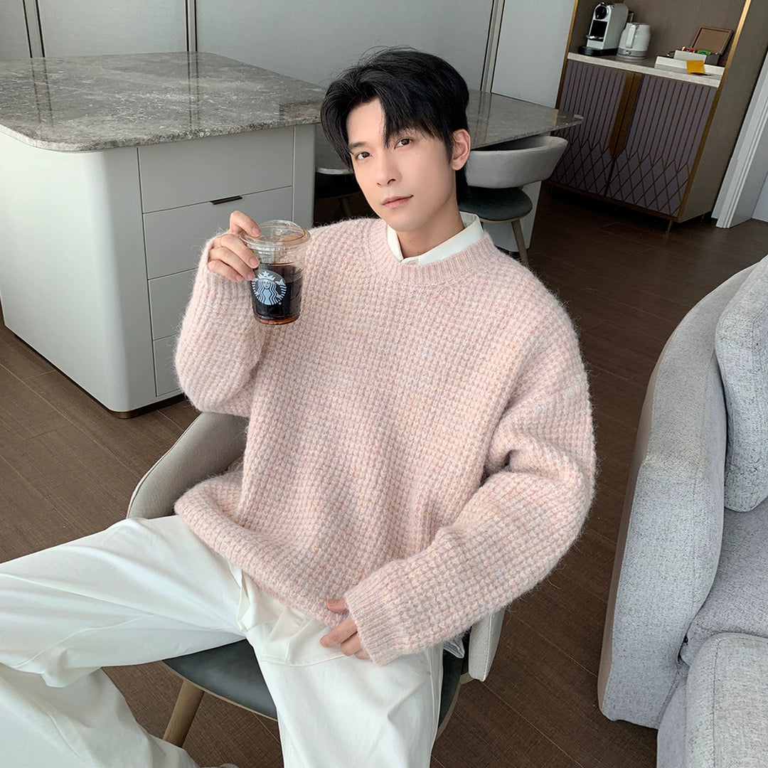 Knit Pullover Round Neck Sweater