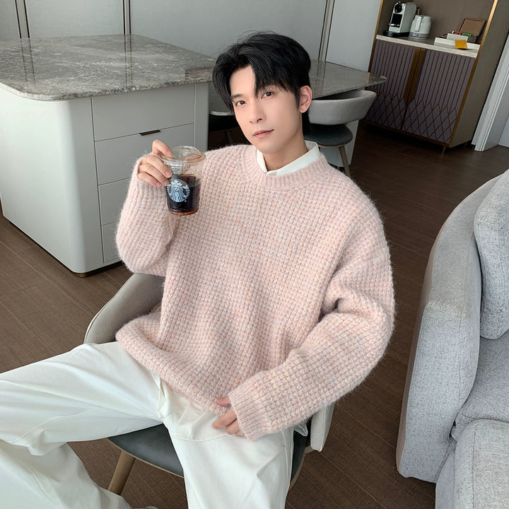 Knit Pullover Round Neck Sweater