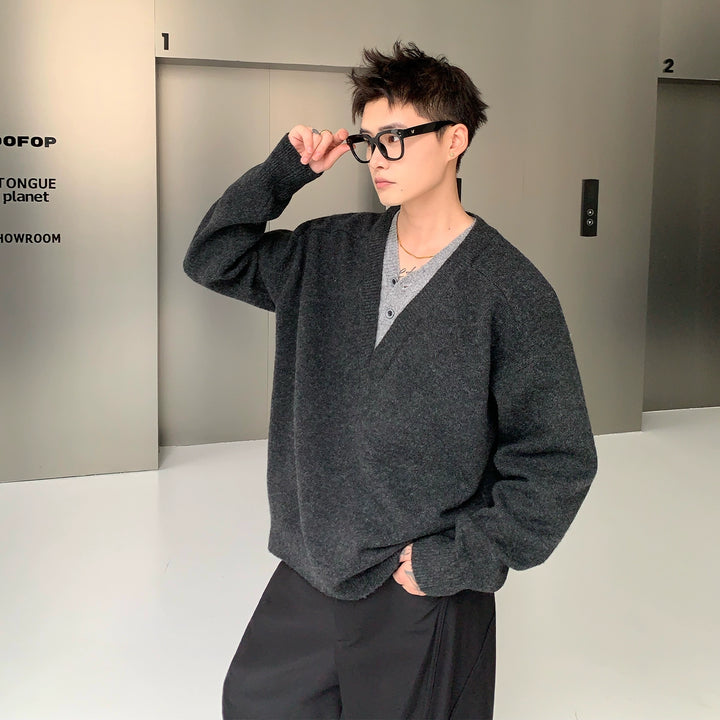 Sheep Wool Style Knit Sweater