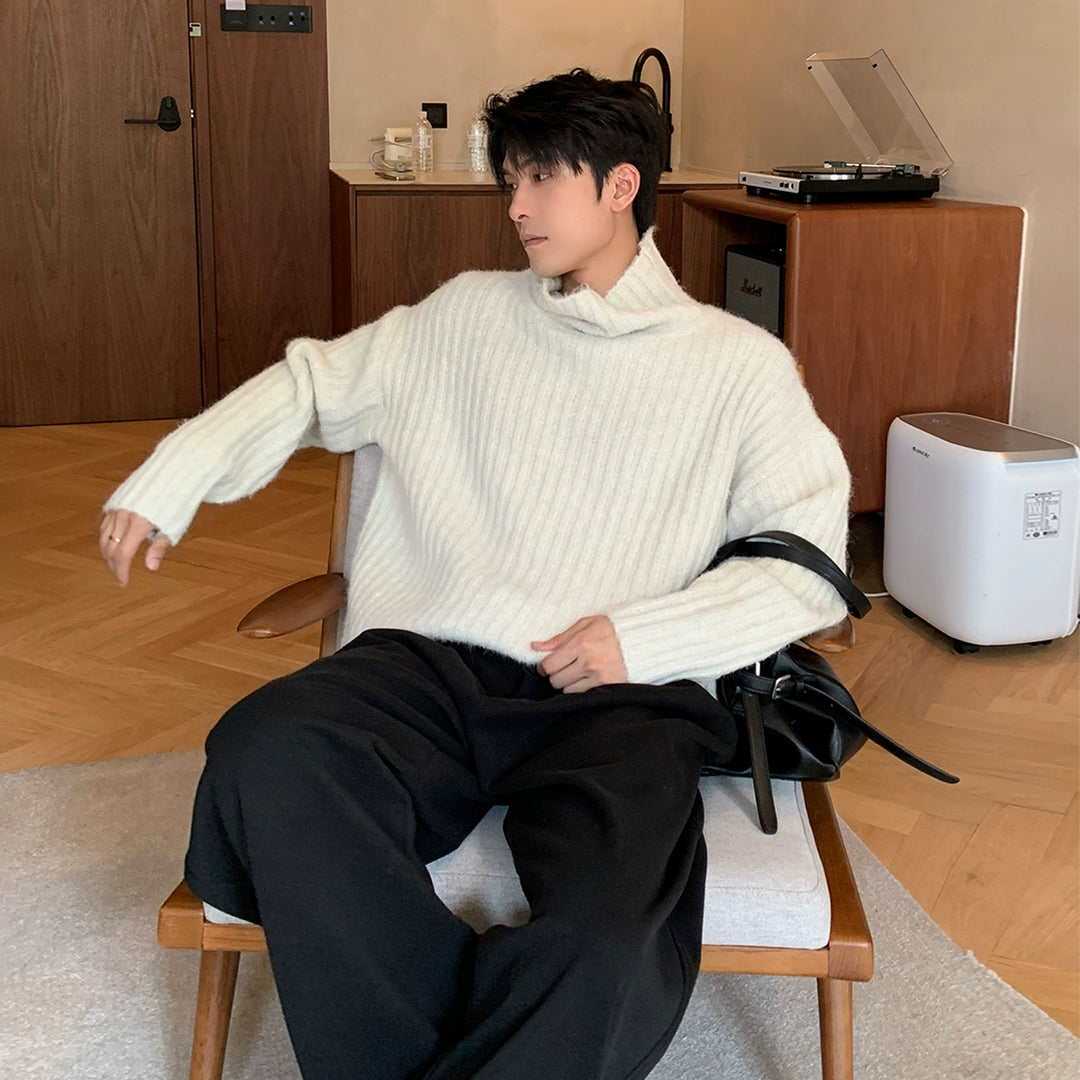 Hladký rolák z vlněné pleteniny