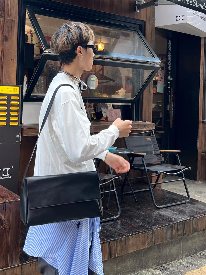 Soft Leather Small Square Shoulder Bag