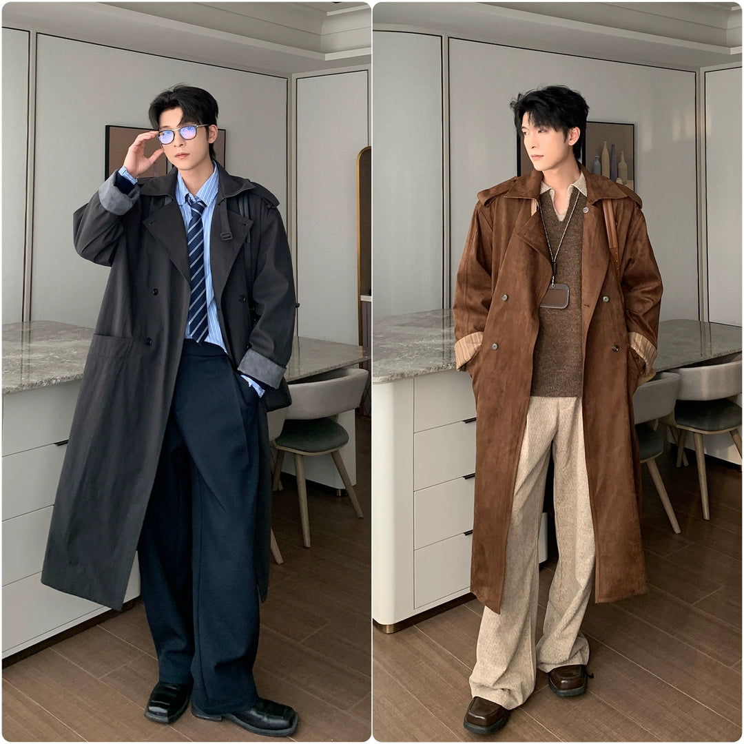 Silhouette Long Windbreaker Coat