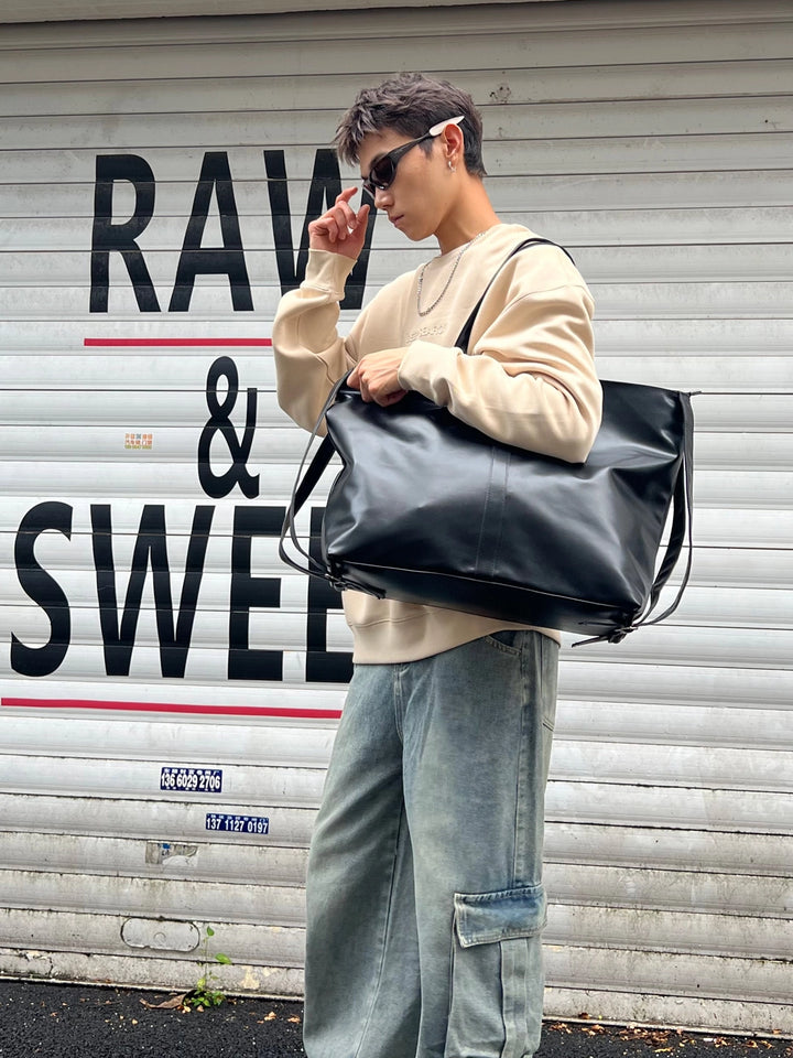Faux Leather Tote Bag