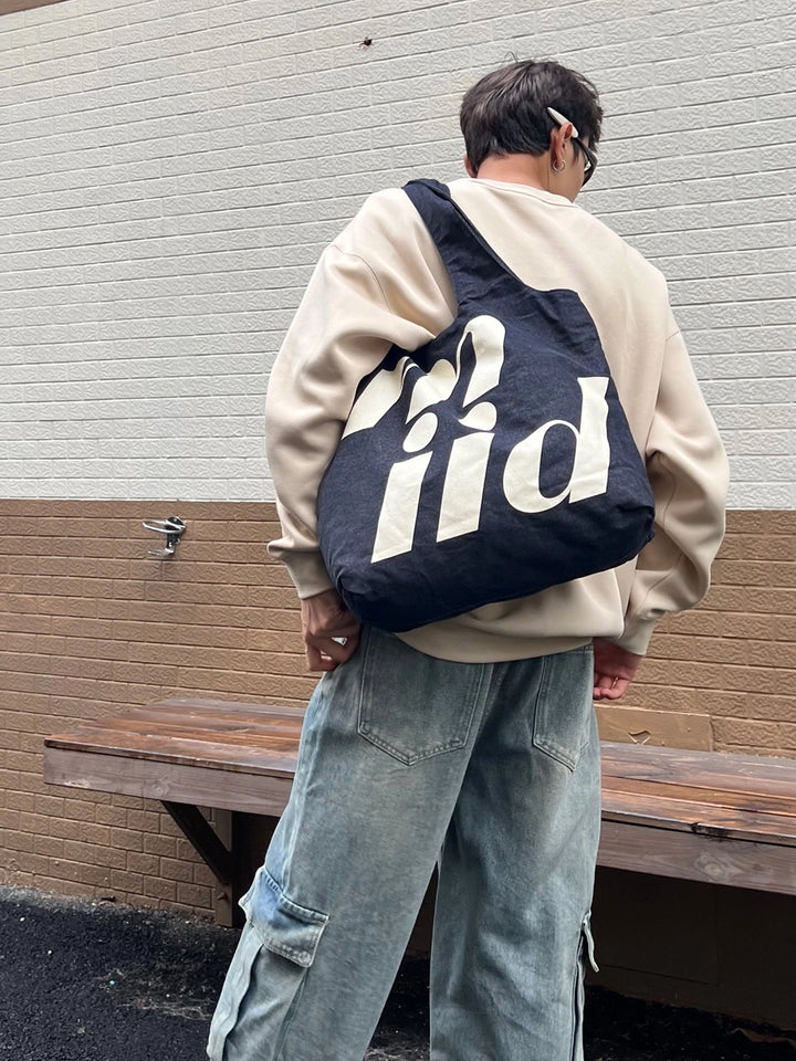 Denim Canvas Shoulder Bag