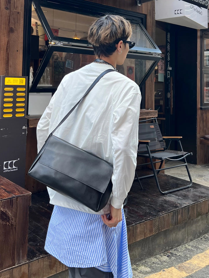 Soft Leather Small Square Shoulder Bag