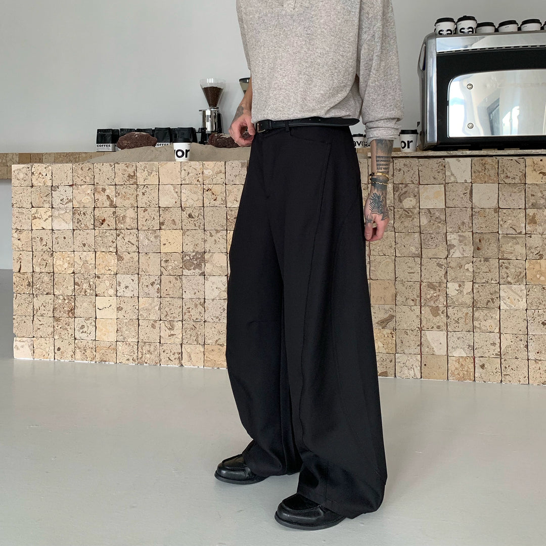 Retro Loose Fit Deconstructed Pants
