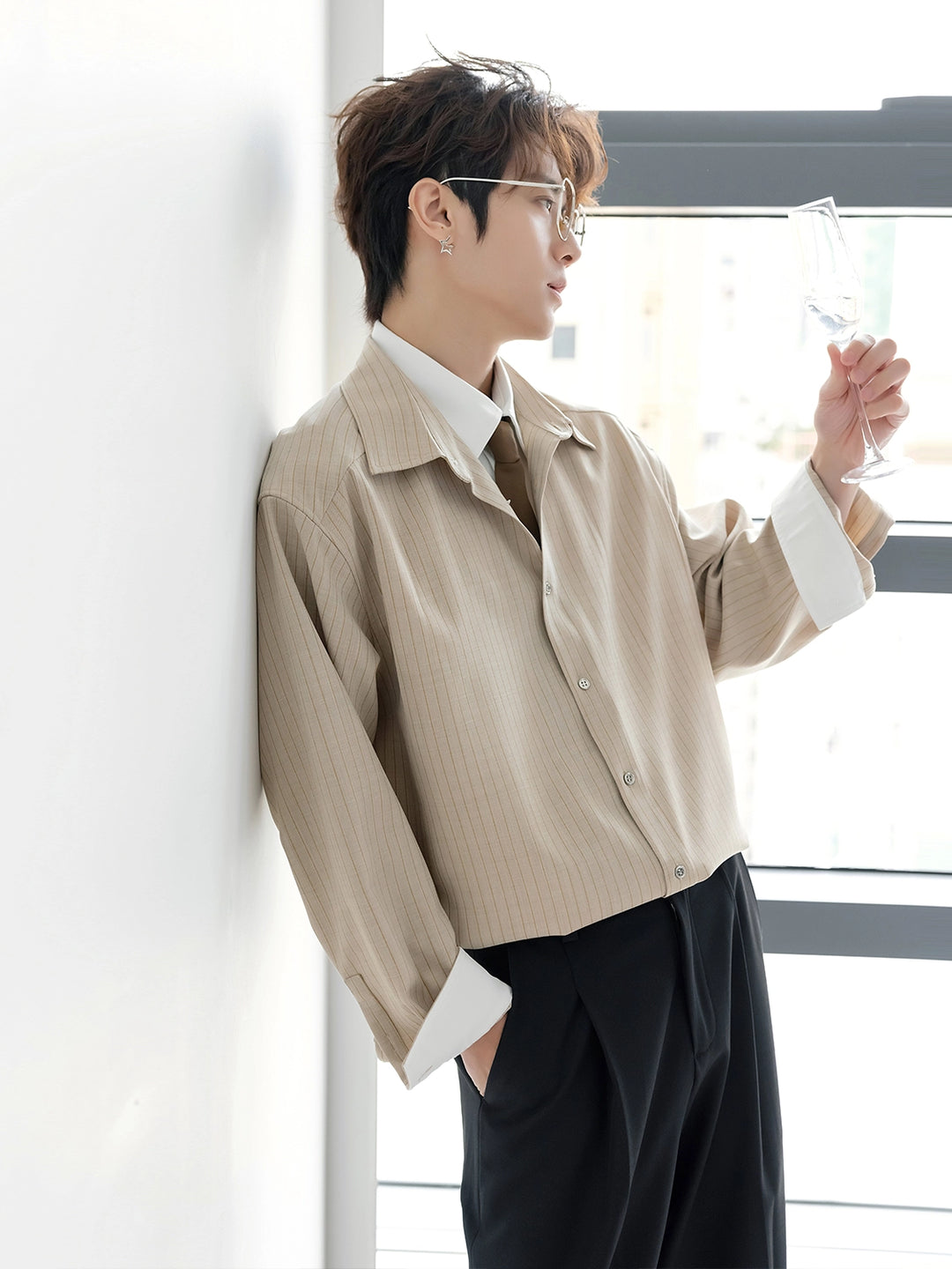 Striped Long-sleeve Shirt