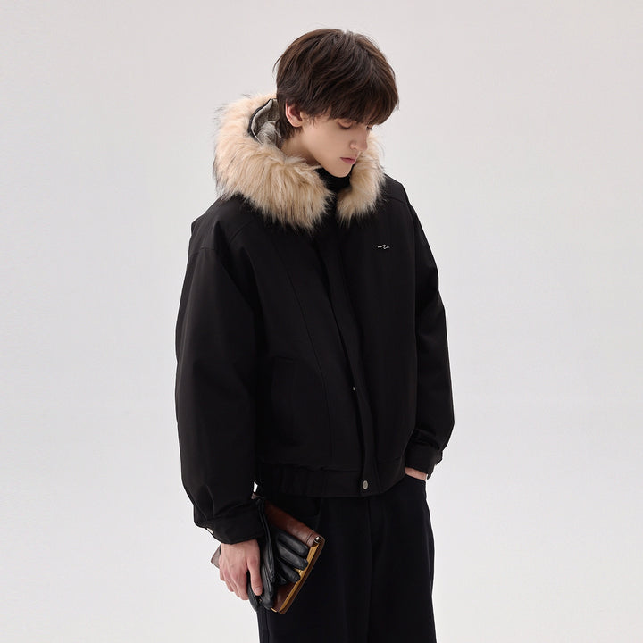 Detachable Fur Collar Down Jacket