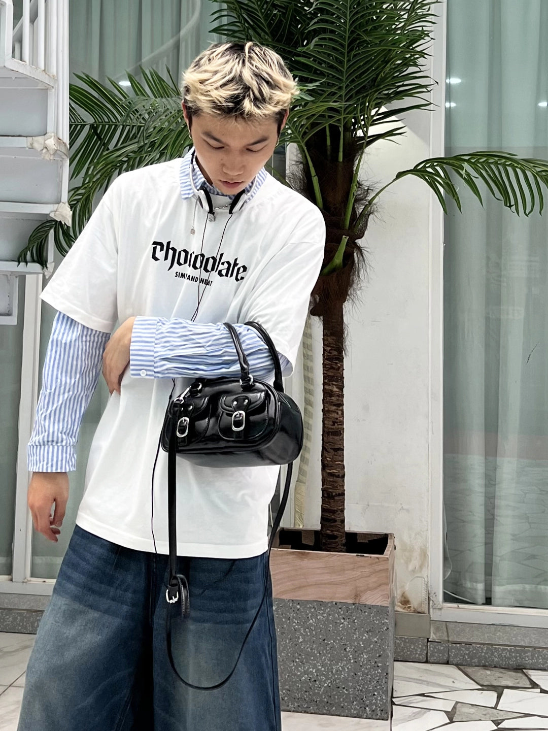 Small Black Leather Shoulder Bag
