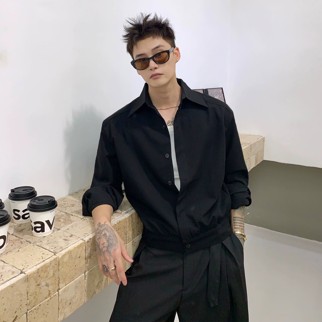 Short Sleeve Button-Up Shirt Jacket