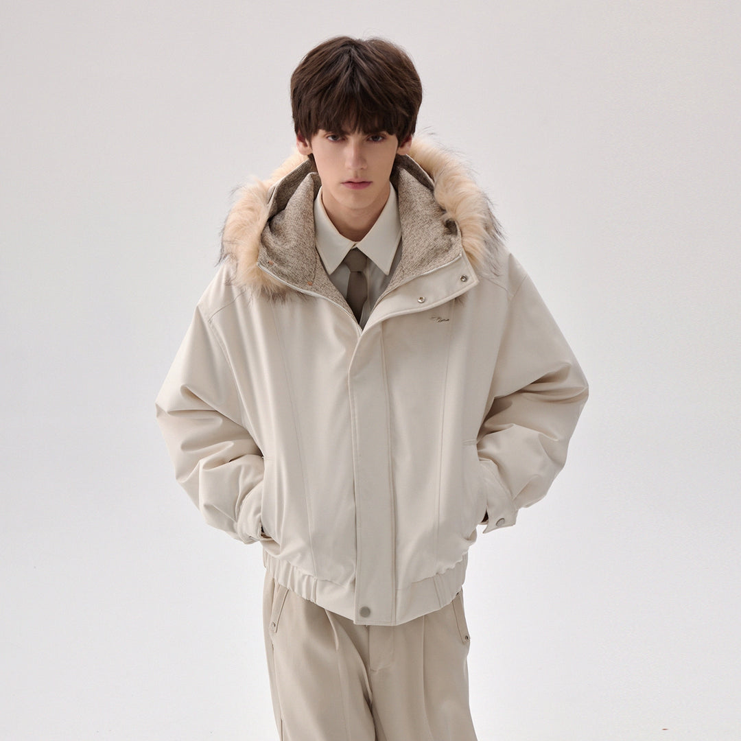 Detachable Fur Collar Down Jacket