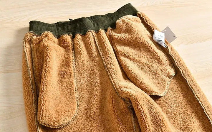Outdoor Fleece Sherpa Drawstring Sweatpants