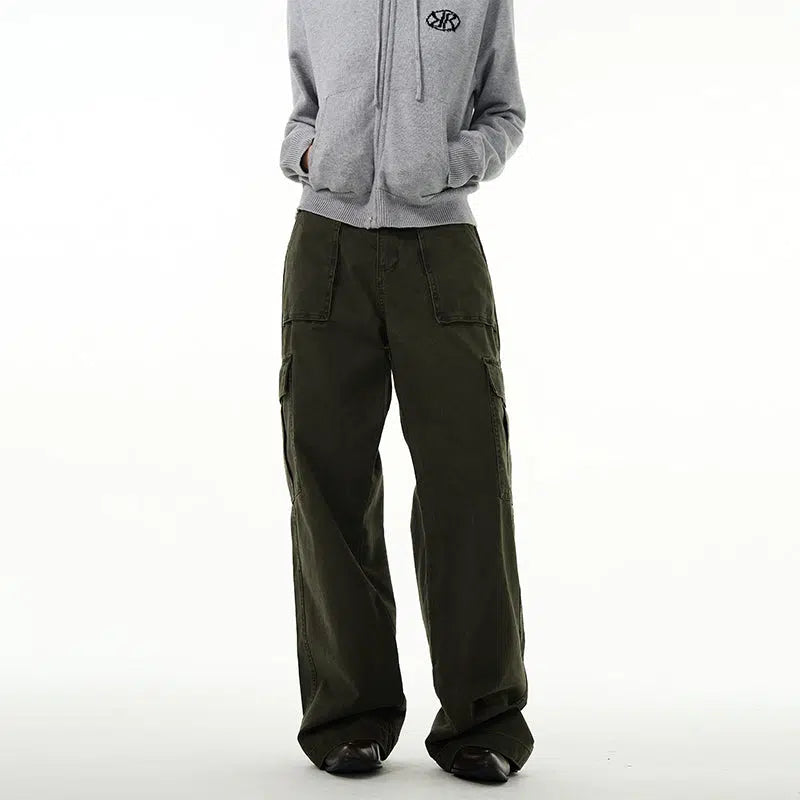 Overalls Wide-leg Cargo Pants