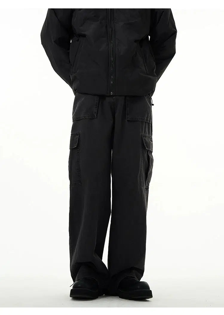 Overalls Wide-leg Cargo Pants