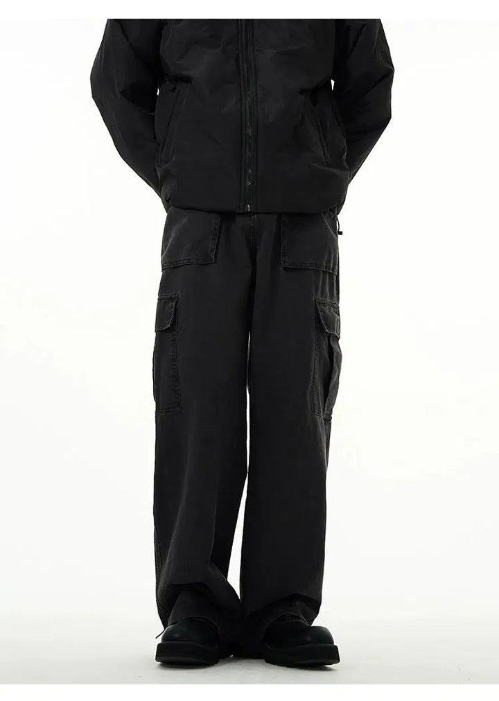 Overalls Wide-leg Cargo Pants