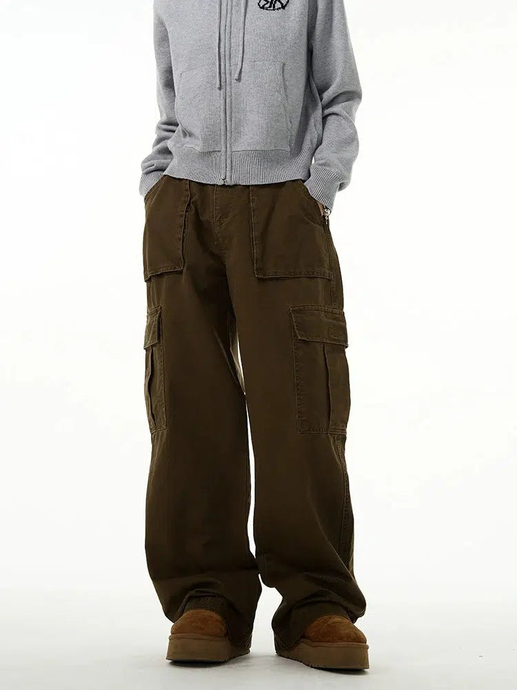 Overalls Wide-leg Cargo Pants