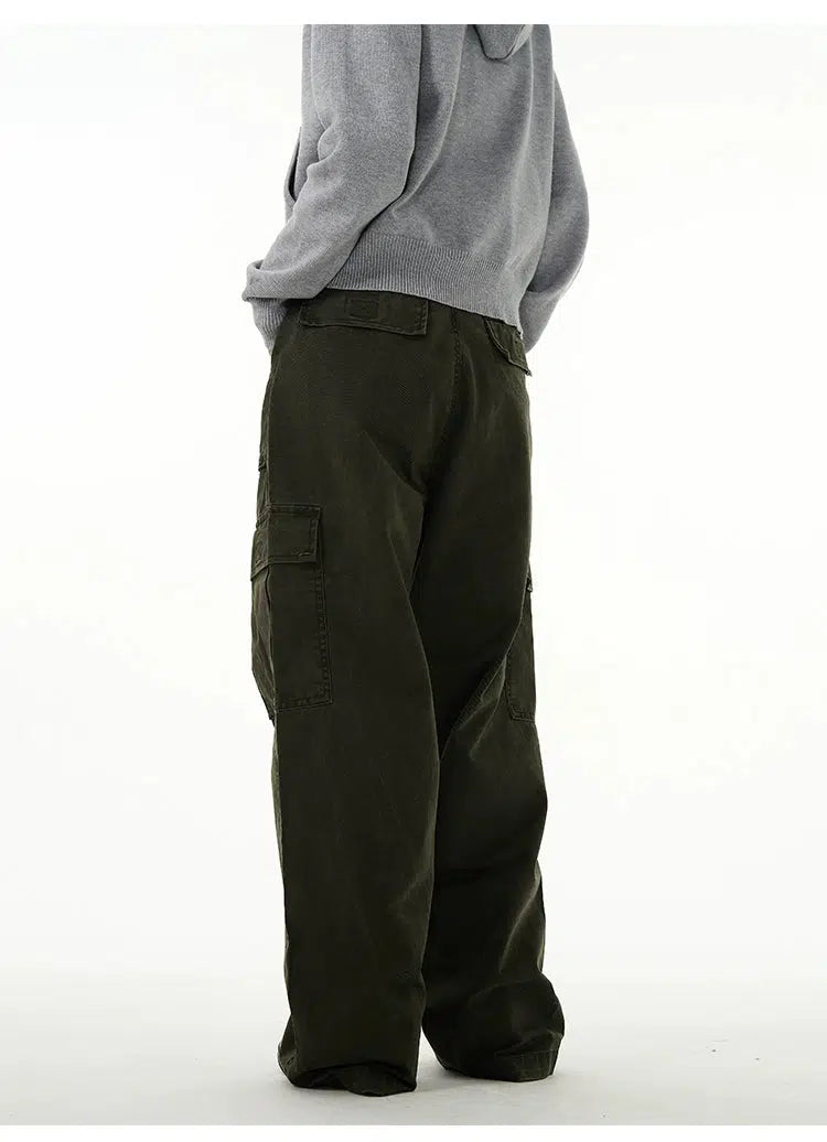 Overalls Wide-leg Cargo Pants