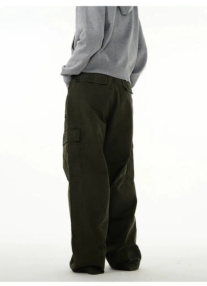 Overalls Wide-leg Cargo Pants