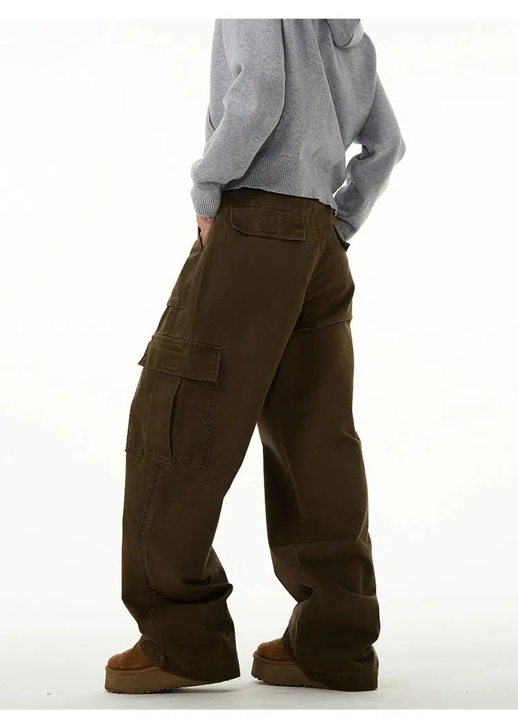 Overalls Wide-leg Cargo Pants