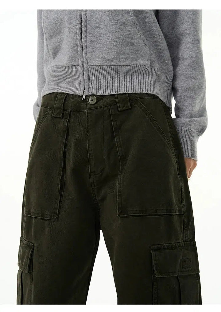 Overalls Wide-leg Cargo Pants