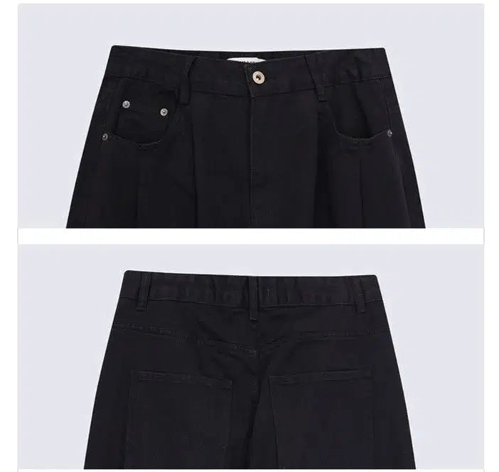 Oversize Wide-Leg Straight Jeans