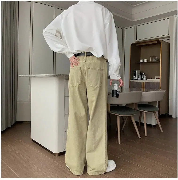 Oversize Wide-Leg Straight Jeans