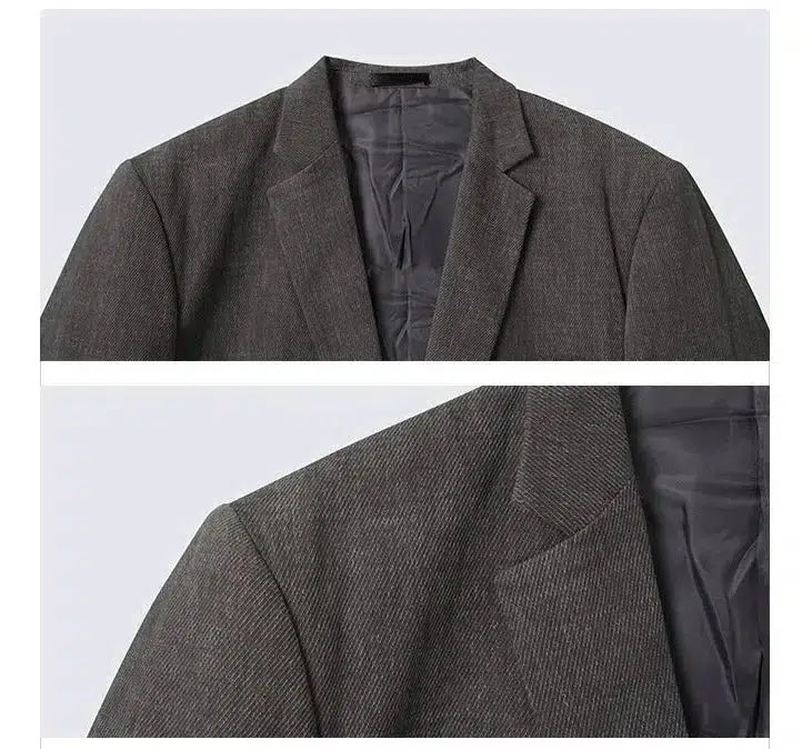 Oversized Blazer & Mid-length Pleated Pants