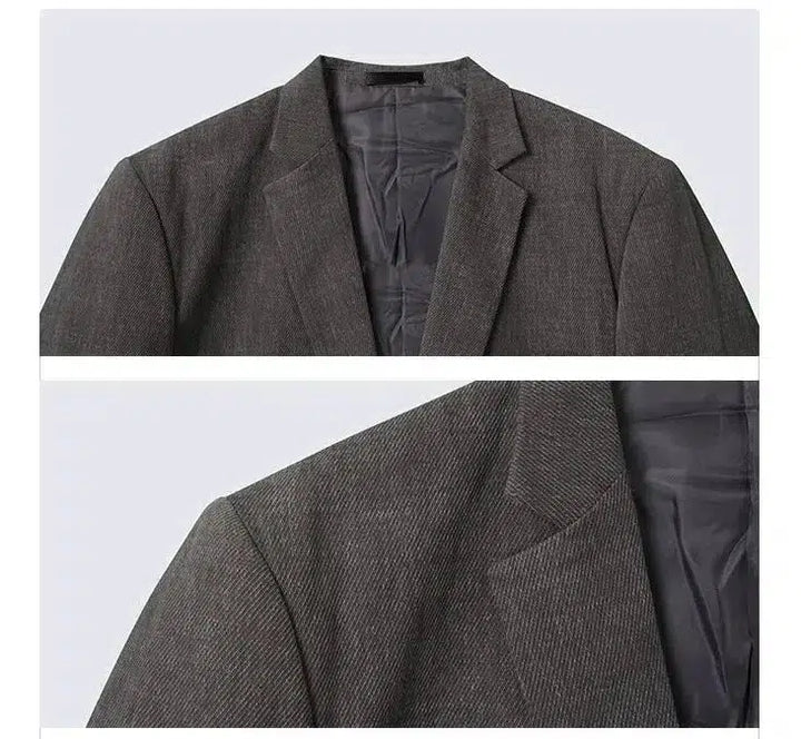 Oversized Blazer & Mid-length Pleated Pants