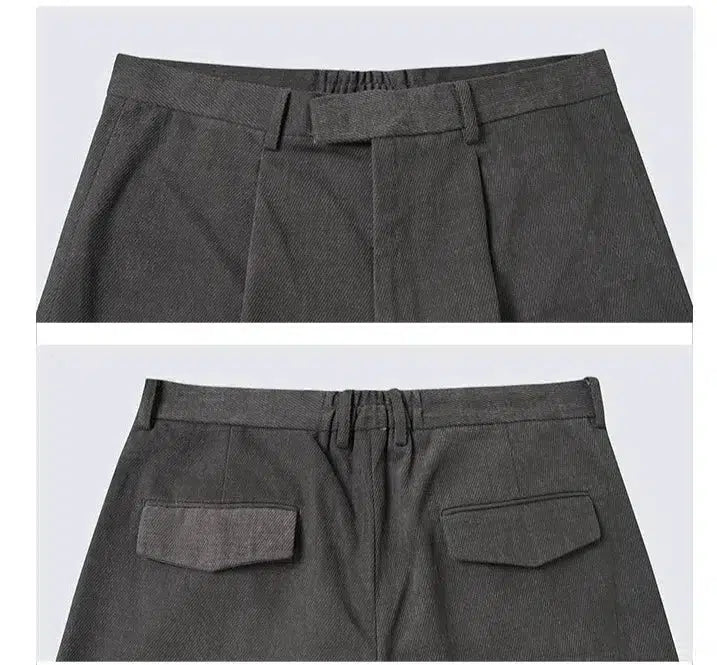 Oversized Blazer & Mid-length Pleated Pants