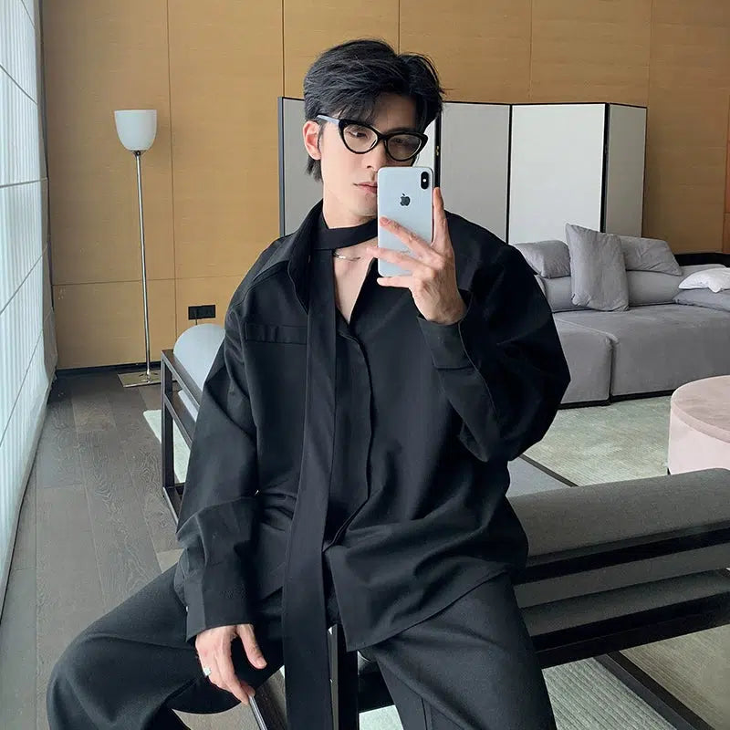 Oversized Button-Down Shirt