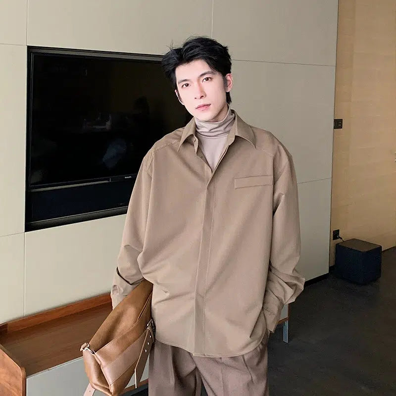 Oversized Button-Down Shirt