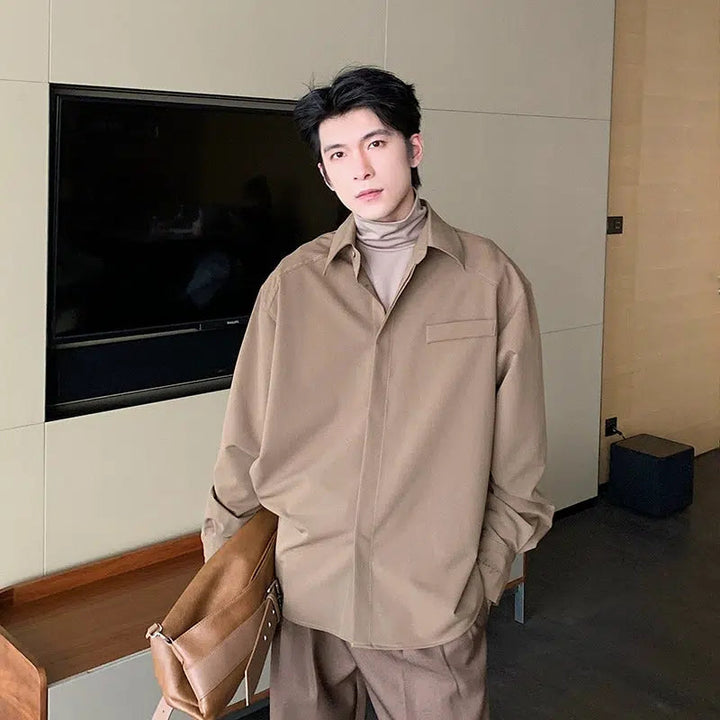 Oversized Button-Down Shirt