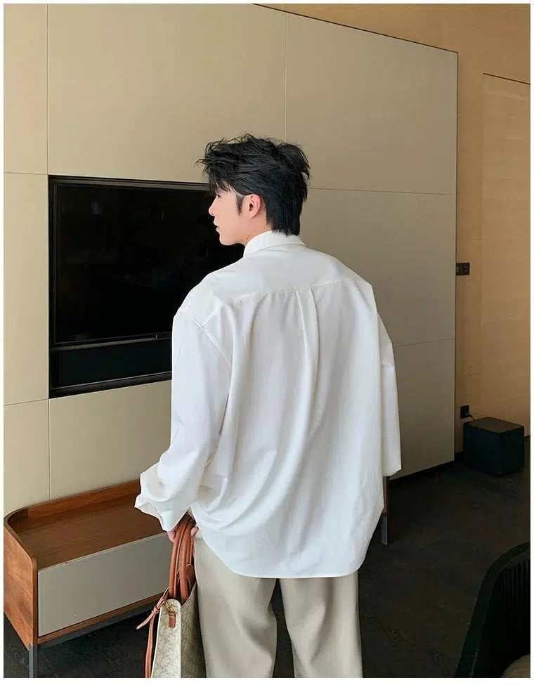 Oversized Button-Down Shirt