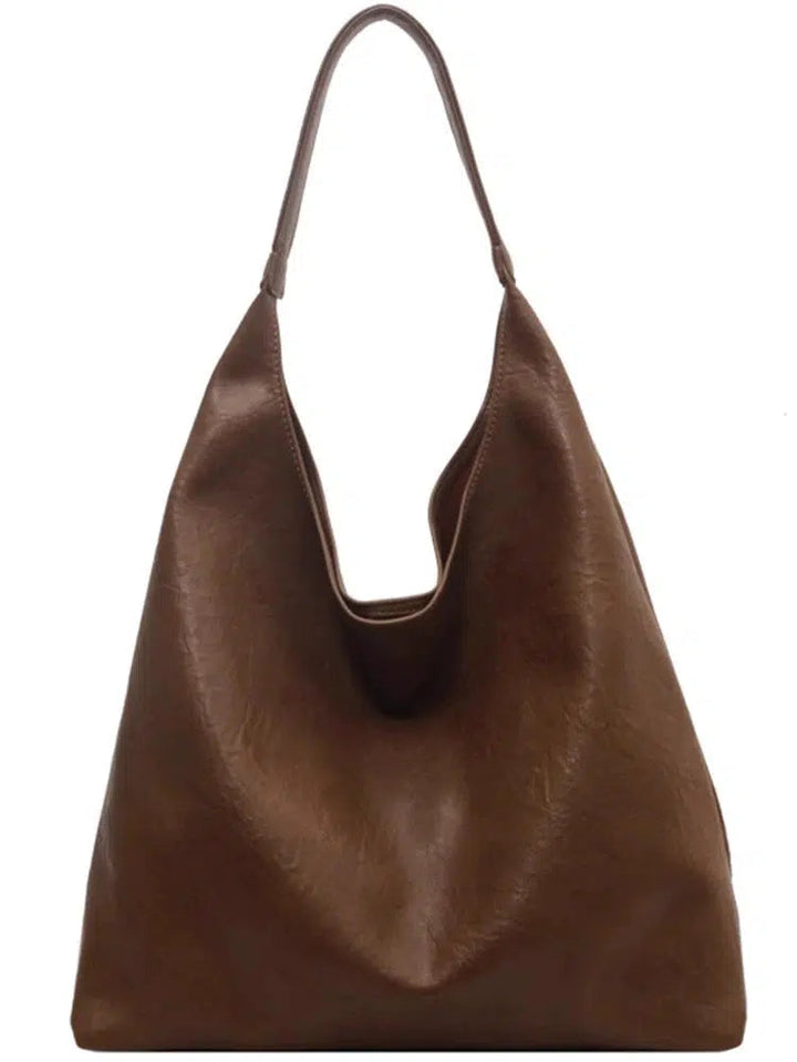 Oversized Leather Shoulder Bag