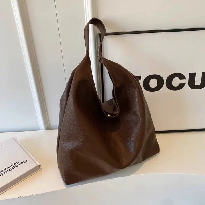 Oversized Leather Shoulder Bag