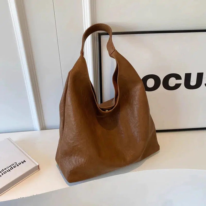 Oversized Leather Shoulder Bag