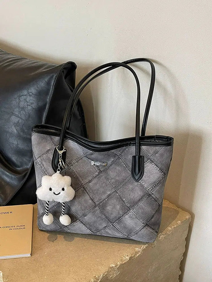 Patchwork Denim Tote Bag