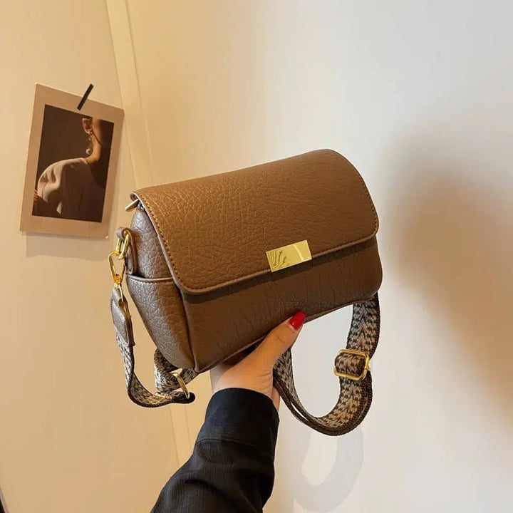 Patterned Strap Small Square Bag