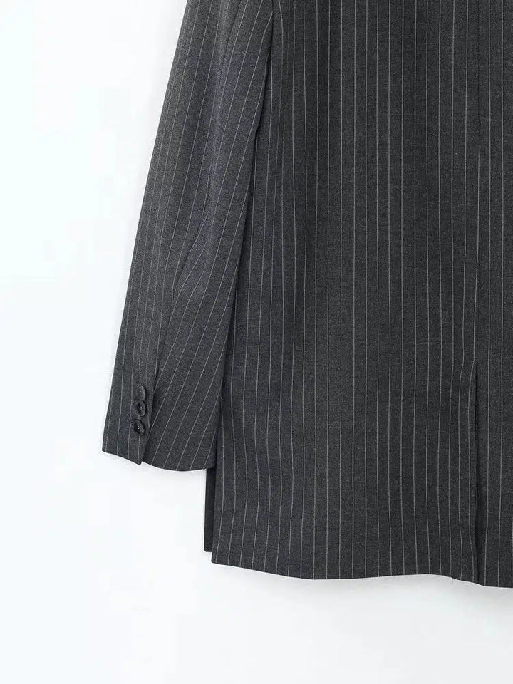 Pinstripe Long Suit Three-piece Set